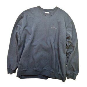 Saintwoods Logo Sweatshirt in Washed Black